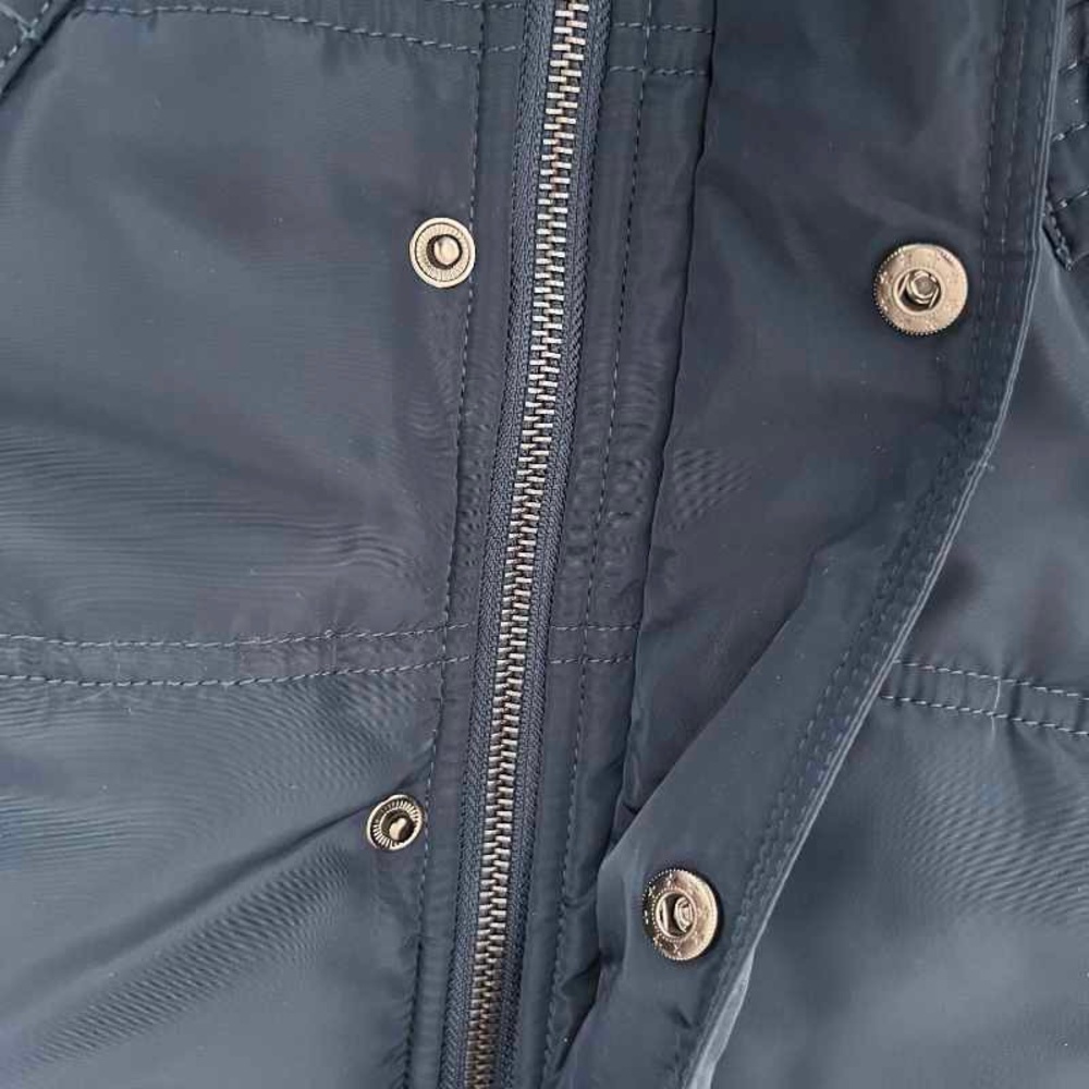 Coffeeshop Navy Blue Zip Front‎ Puffer Vest - Picture 5 of 9